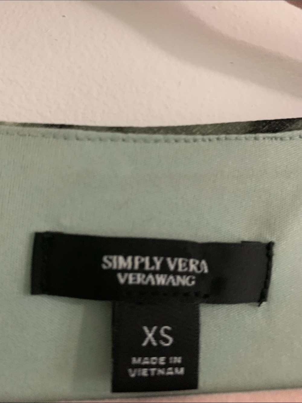 Y2k vintage Simply Vera VeraWang Mint Green fairyDress Black Label xs - Picture 3 of 7